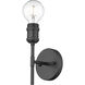 Axel 1 Light 4.75 inch Matte Black Wall Sconce Wall Light in No Shade